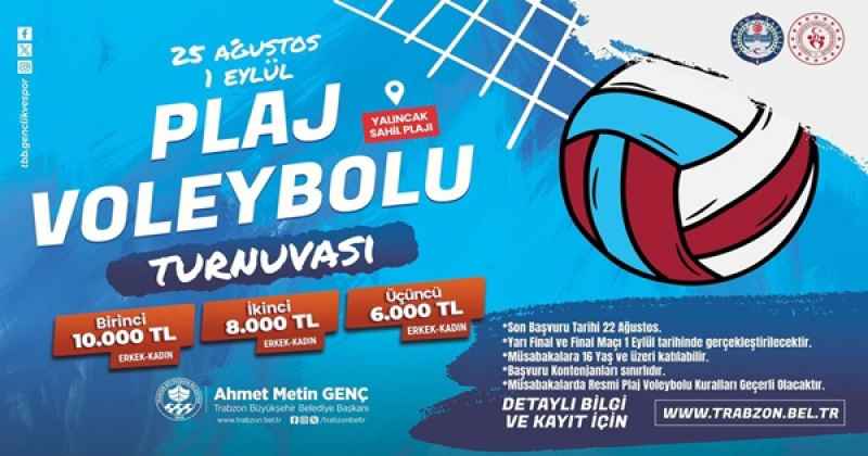 TRABZON’DA PLAJ VOLEYBOLU HEYECANI