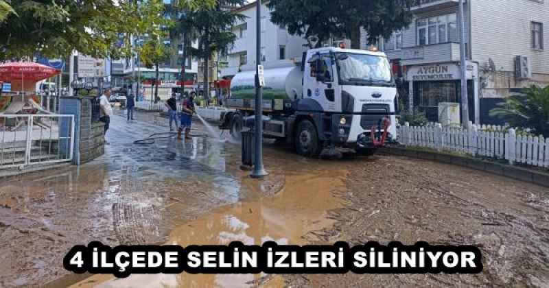 4 İLÇEDE SELİN İZLERİ SİLİNİYOR