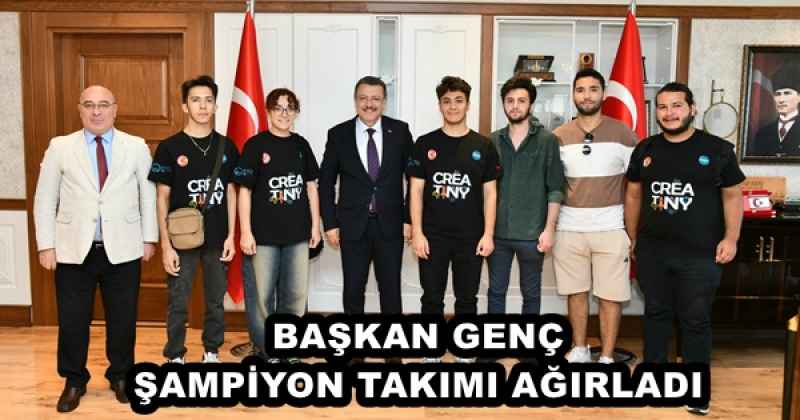 BAŞKAN GENÇ ŞAMPİYON TAKIMI AĞIRLADI