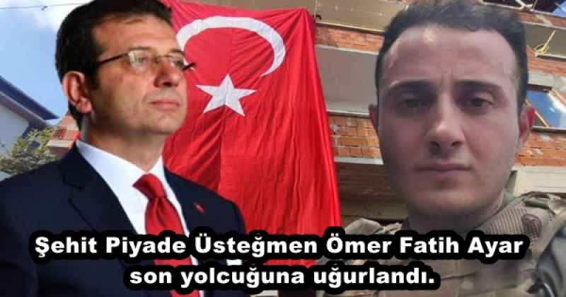 Şehit Piyade Üsteğmen Ömer Fatih Ayar son yolcuğuna uğurlandı.