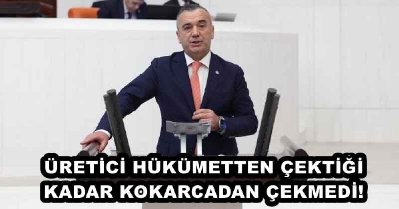 ÜRETİCİ HÜKÜMETTEN ÇEKTİĞİ KADAR KOKARCADAN ÇEKMEDİ!