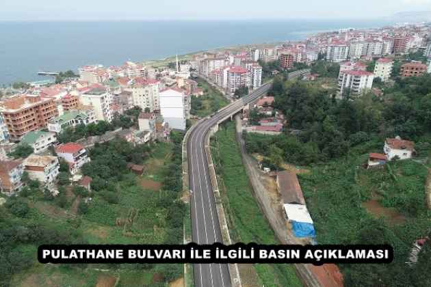 PULATHANE BULVARI İLE İLGİLİ BASIN AÇIKLAMASI