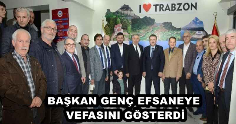 BAŞKAN GENÇ EFSANEYE VEFASINI GÖSTERDİ