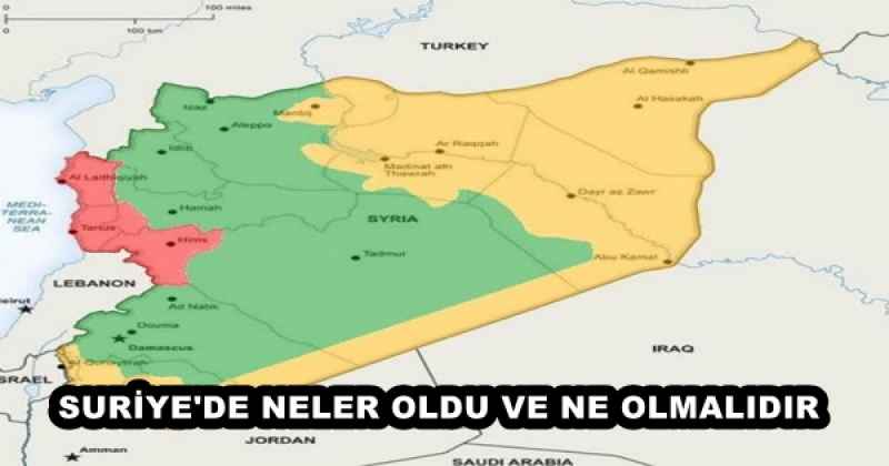 SURİYE'DE NELER OLDU VE NE OLMALIDIR 