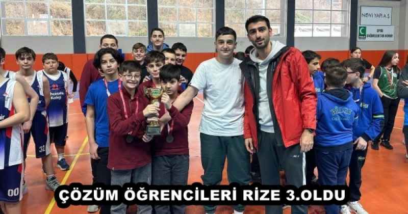 ÇÖZÜM ÖĞRENCİLERİ RİZE 3.OLDU