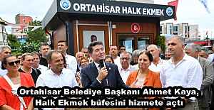 Ortahisar Belediye Başkanı Ahmet Kaya, Halk Ekmek büfesini hizmete açtı