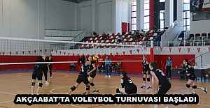 AKÇAABAT’TA VOLEYBOL TURNUVASI BAŞLADI