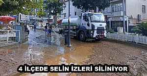 4 İLÇEDE SELİN İZLERİ SİLİNİYOR