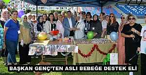 BAŞKAN GENÇ’TEN ASLI BEBEĞE DESTEK ELİ