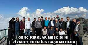 GENÇ KIRKLAR MESCİDİ’Nİ ZİYARET EDEN İLK BAŞKAN OLDU