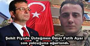 Şehit Piyade Üsteğmen Ömer Fatih Ayar son yolcuğuna uğurlandı.