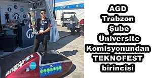 AGD Trabzon Şube Üniversite Komisyonundan TEKNOFEST birincisi 