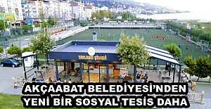 AKÇAABAT BELEDİYESİ’NDEN YENİ BİR SOSYAL TESİS DAHA