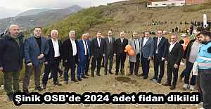 Şinik OSB'de 2024 adet fidan dikildi