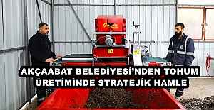 AKÇAABAT BELEDİYESİ’NDEN TOHUM ÜRETİMİNDE STRATEJİK HAMLE