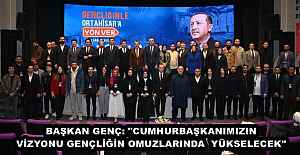 BAŞKAN GENÇ: "CUMHURBAŞKANIMIZIN VİZYONU GENÇLİĞİN OMUZLARINDA  YÜKSELECEK"