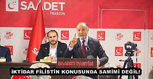 İKTİDAR FİLİSTİN KONUSUNDA SAMİMİ DEĞİL!