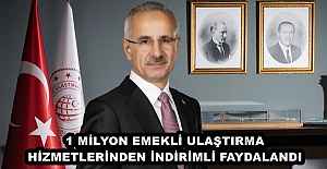 1 MİLYON EMEKLİ ULAŞTIRMA HİZMETLERİNDEN...