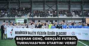 BAŞKAN GENÇ, GENÇLİG FUTBOL TURNUVASI’NIN STARTINI VERDİ