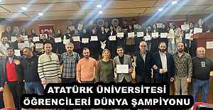 ATATÜRK ÜNİVERSİTESİ ÖĞRENCİLERİ DÜNYA ŞAMPİYONU