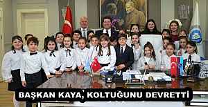 BAŞKAN KAYA, KOLTUĞUNU DEVRETTİ