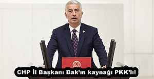 CHP İl Başkanı Bak’ın kaynağı PKK’lı! 