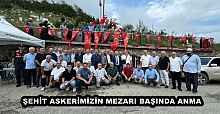 ŞEHİT ASKERİMİZİN MEZARI BAŞINDA ANMA