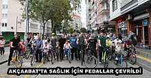 AKÇAABAT’TA SAĞLIK İÇİN PEDALLAR ÇEVRİLDİ 