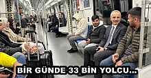 BİR GÜNDE 33 BİN YOLCU…