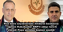 Rize baro seçimlerinde iktidarın baskısına rağmen Hukukçular AKP’li adayı tercih etmedi Peçe yeniden başkan seçildi