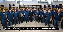 6 AYDA 639,2 MİLYON POSTA GÖNDERİSİ…