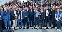 CHP RİZE ESENYURT BELEDİYE BAŞKANI İÇİN TOPLANDI