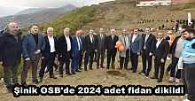 Şinik OSB'de 2024 adet fidan dikildi