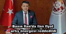 Basın İlan’da ilan fiyat artış önergesi reddedildi