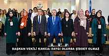 BAŞKAN VEKİLİ KANCA: SAYGI OLURSA ŞİDDET OLMAZ