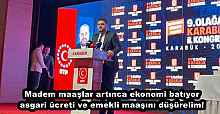 Madem maaşlar artınca ekonomi batıyor asgari ücreti ve emekli maaşını düşürelim!