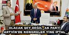 OLACAK ŞEY DEĞİL  AK PARTİ ARTVİN'DE KONGRELER YİNE İPTAL 