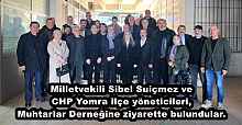 Milletvekili Sibel Suiçmez VE CHP Yomra ilçe yöneticileri, Yomra Muhtarlar Derneğine ziyarette bulundular.