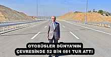 OTOBÜSLER DÜNYA’NIN ÇEVRESİNDE 52 BİN 661 TUR ATTI