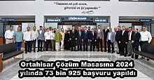 Ortahisar Çözüm Masasına 2024 yılında 73 bin 925 başvuru yapıldı