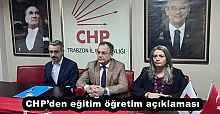 CHP’den eğitim öğretim açıklaması