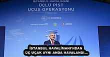 İSTANBUL HAVALİMANI’NDAN ÜÇ UÇAK AYNI ANDA HAVALANDI…