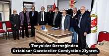 Tonyalılar Derneğinden Ortahisar Gazeteciler Cemiyetine Ziyaret.