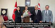 Kuzey Kıbrıs Türk Cumhuriyeti Trabzon Başkonsolosu  BAŞKONSOLOS TRABZON TURAN ELÇİLERİNE TEŞEKKÜR ETTİ…